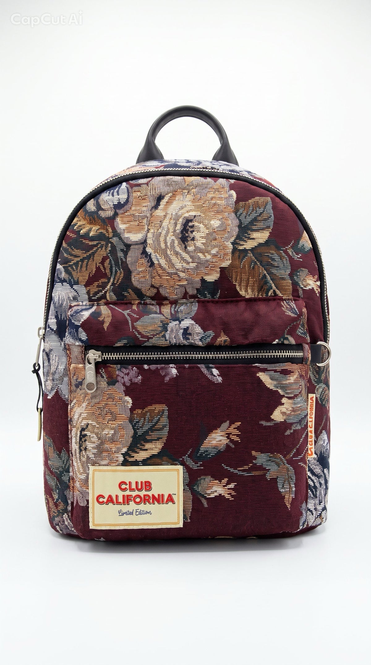 Fashion Backpack - Burgundy Rose